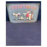 10x16 wooden bar wall art