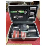 Vintage travel bar in case 8 x 12 x 6