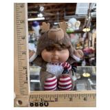 Vintage Cabbage Kids Reindeer Snugglies Christmas