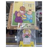 Vintage Cabbage Patch Lids Lot Puzzle and Candy