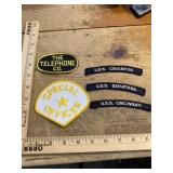 Vintage military & advertising patches mixed lot