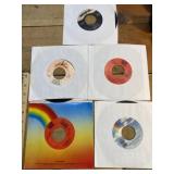 Vintage 45 records,mixed genres sixties to 90s.