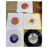 Vintage 45 records,mixed genres sixties to 90s.