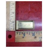 Vintage money clip, engraved initials CWK, signs