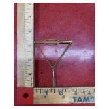 Vintage Tieclip Goldtone with pendant