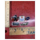 Small Lot of misc vintage pins, Keychain pendant,