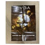 LARGE EVGA poster, some signs of wear, age