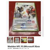 Madden NFL 10 Xbox game 360 untested