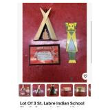 Native American Indian school plastic toy vintage