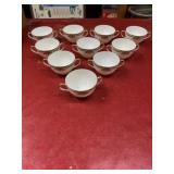 Vintage Noritake china bouillon cups set of 10,