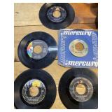 Vintage 45 records,mixed genres sixties to 90s.