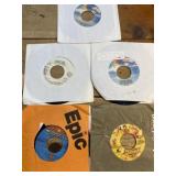 Vintage 45 records,mixed genres sixties to 90s.