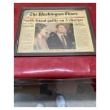 Oliver North, the Washington Times front page in