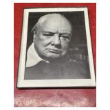 Sir Winston Churchill 8x10 print framed