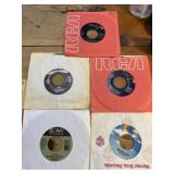 Vintage 45 records,mixed genres sixties to 90s.