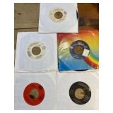 Vintage 45 records,mixed genres sixties to 90s.
