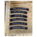 Vintage military &advertising mixed lot patches