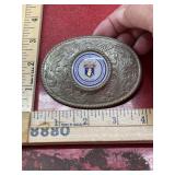 Metal belt buckle IFPTE AFL-CIO
