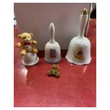Mixed lot bells & bears Holly Hobbie, etc.