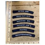 Vintage military &advertising mixed lot patches