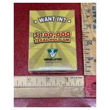 Sealed The Virginia lottery playing cards