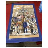 London UK Great Britain tea towel 18x29