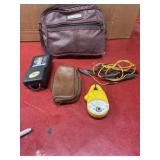 Misc electronics in pouch bag, all untested