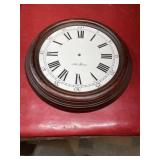 Seth Thomas clock face for parts solid wood frame