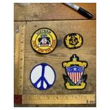 Vintage military &advertising patches mixed lot