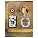 Vintage military &advertising patches mixed lot