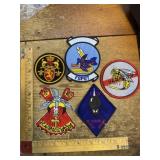Vintage military &advertising patches mixed lot