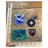 Vintage military & advertising patches mixed lot