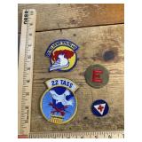 Vintage military & advertising patches mixed lot
