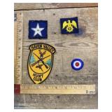 Vintage military &advertising patches mixed lot