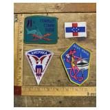 Vintage military &advertising patches mixed lot