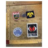 Vintage military &advertising patches mixed lot