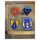 Vintage military &advertising patches mixed lot