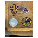 Vintage military &advertising patches mixed lot