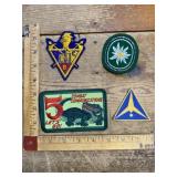 Vintage military &advertising patches mixed lot