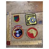 Vintage military &advertising patches mixed lot