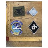 Vintage military &advertising patches mixed lot