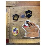 Vintage military &advertising patches mixed lot