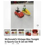 Vintage McDonald's Mac tonight in sports car and