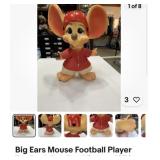 Vintage big ears, mouse football player toy bank