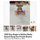 Vintage 1989 Roy Rogers skateboard gang toy