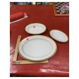 Lot of 3 Dishes, 2 Noritake, 1 Limoges, serving