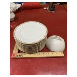 Limoges Lot of 10 dishes and a dish cover