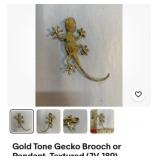 Vintage blizzard gold tone brooch PIN