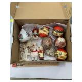 Box lot of vintage Christmas Ornaments