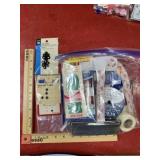Lot of sewing materials, bias tape, ribbon,